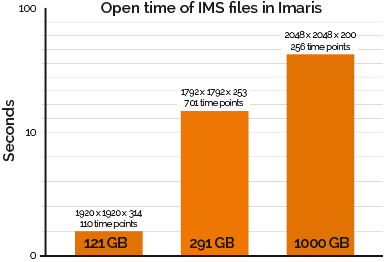 Open time of IMS files in Imaris