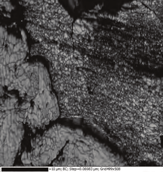Fig. 10. EBSD pattern from magnesium