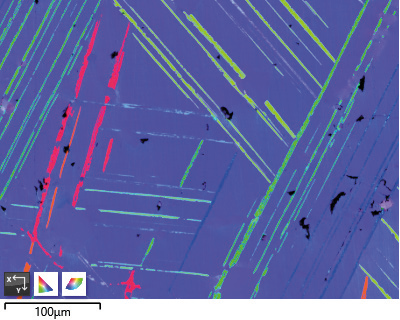 Fig. 3a - Electron image of the analysed large area